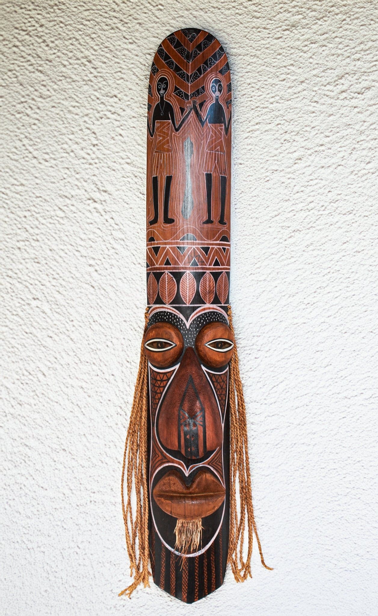 Kuttan Bamboo Mask – Handcrafted Tribal Wall Décor