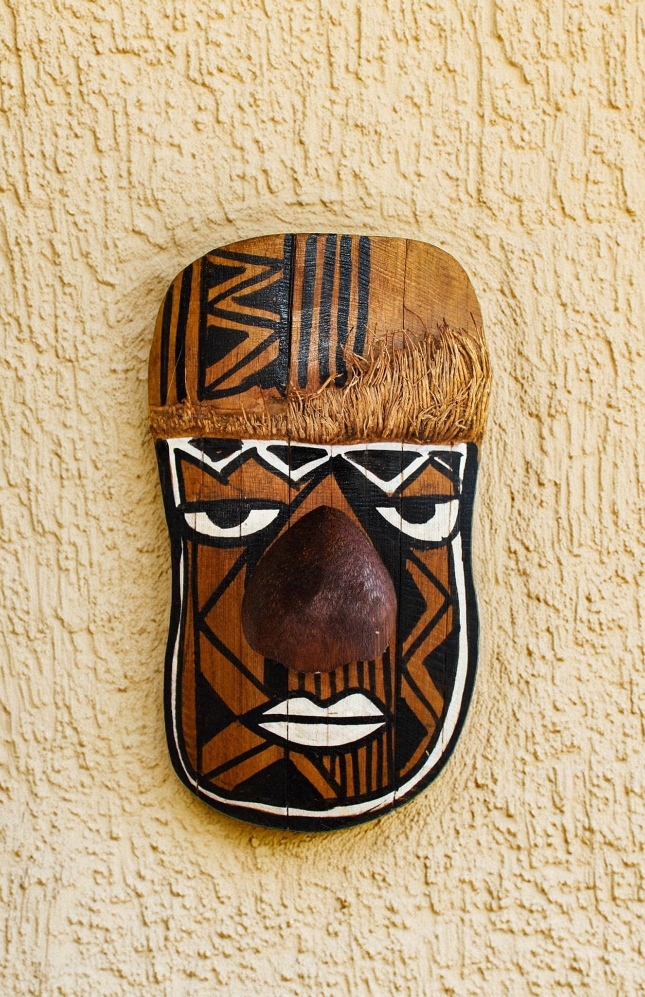 Mudali Bamboo Mask – Handcrafted Tribal Wall Décor