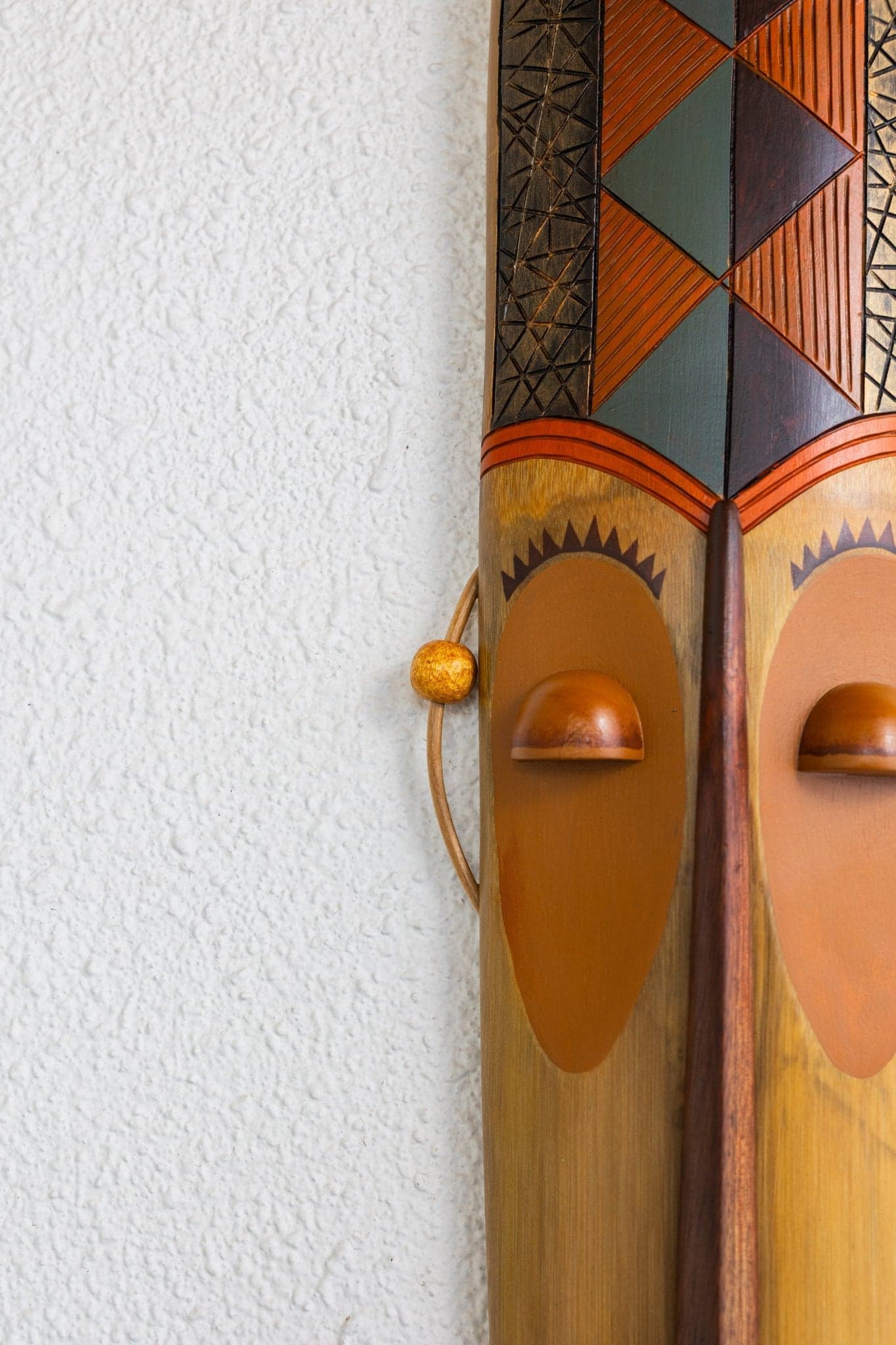 Nyoka Bamboo Mask – Handcrafted Tribal Wall Décor