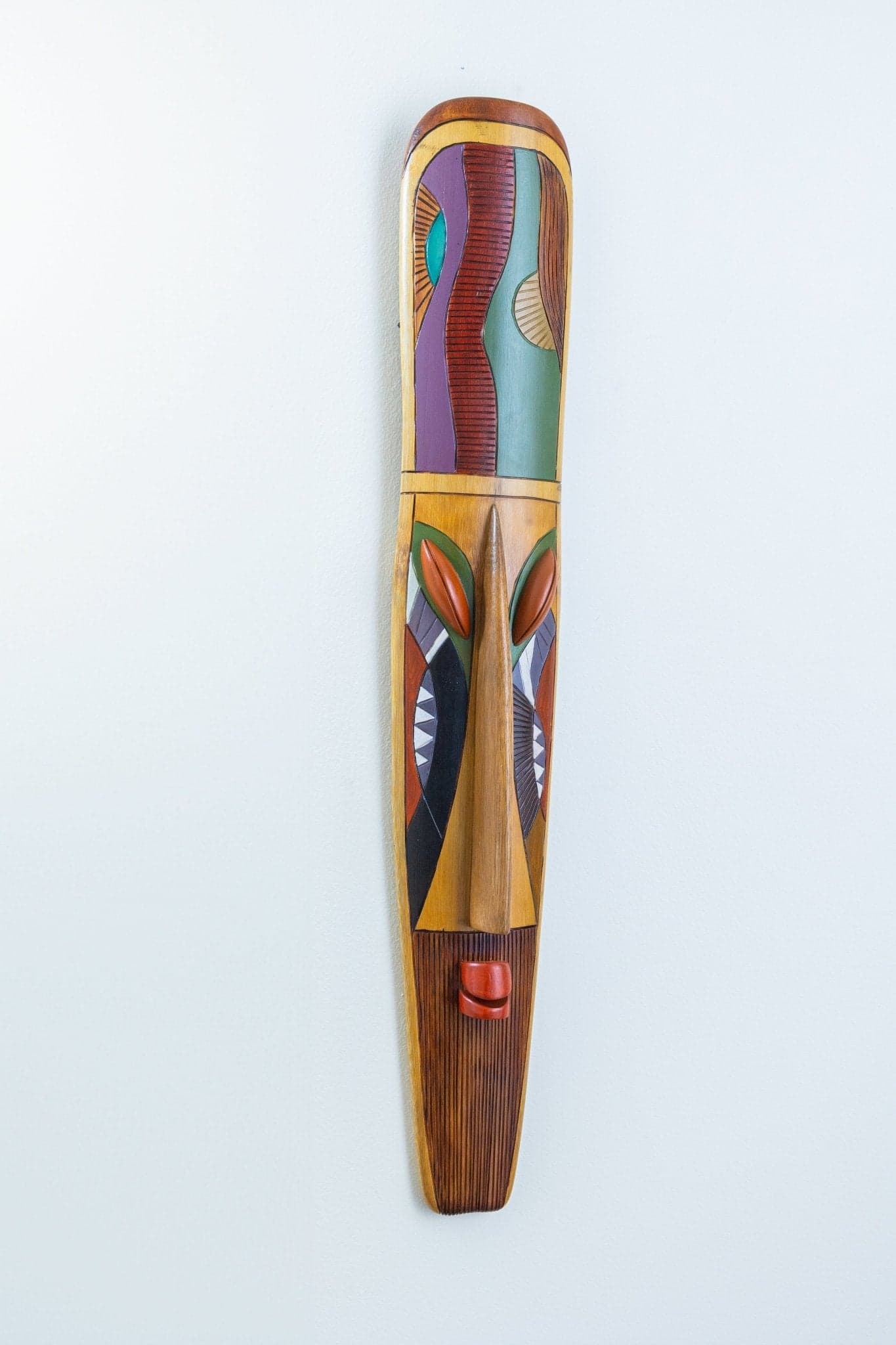 Orun Bamboo Mask – Handcrafted Tribal Wall Décor