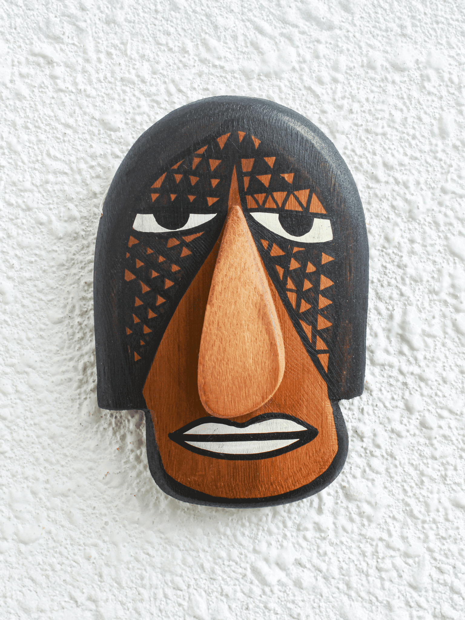 Tessera Bamboo Mask – Handcrafted Tribal Wall Décor