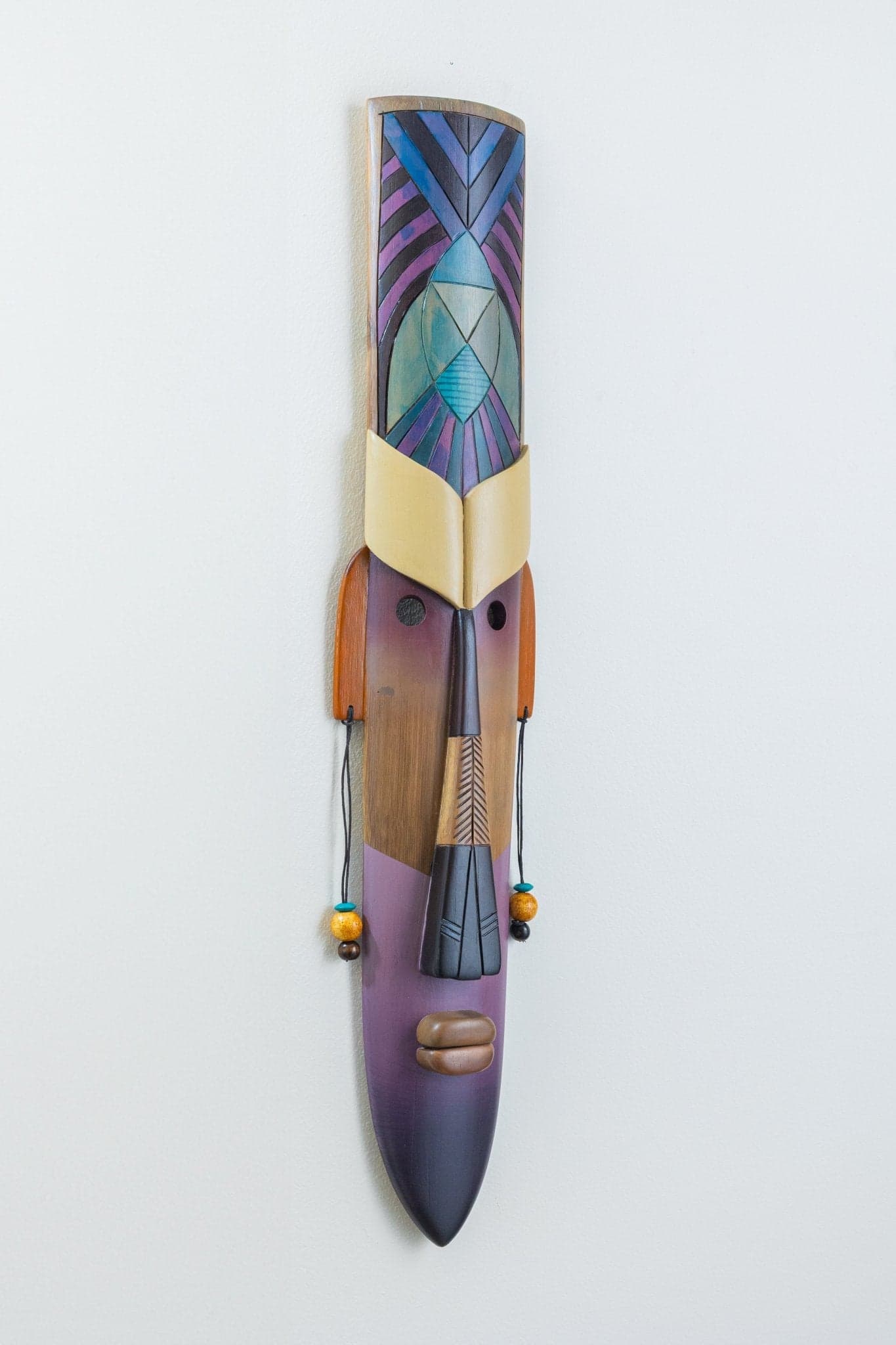 Masai Gaze Bamboo Wall Mask
