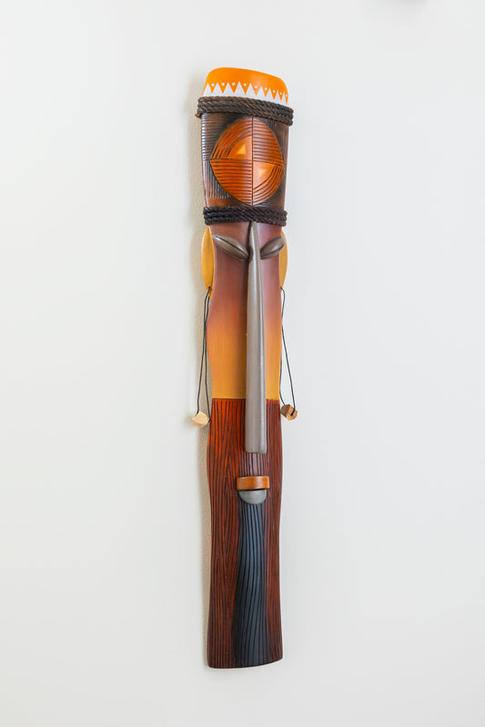 Ogham Bamboo Wall Mask