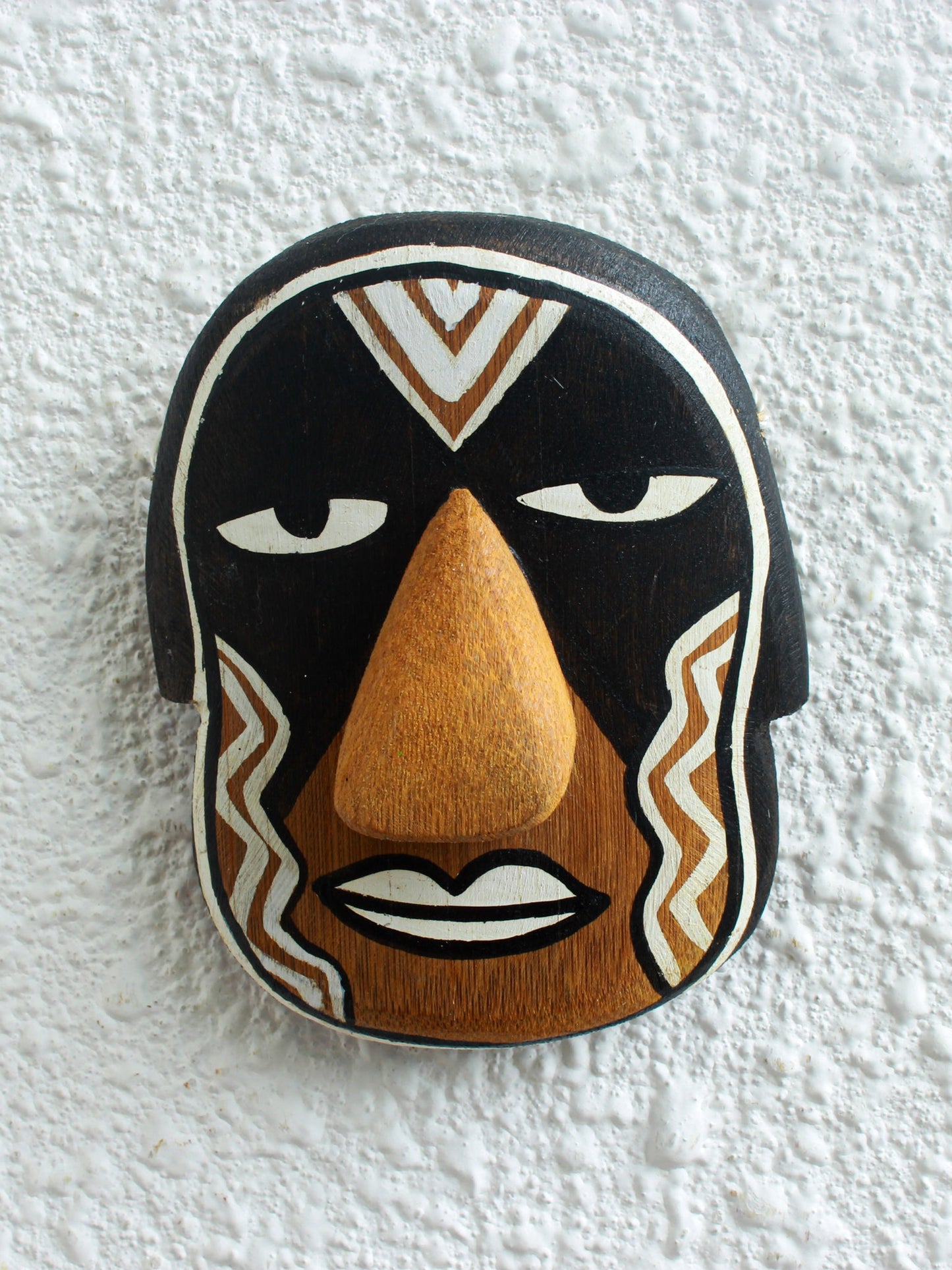 Kenjira Bamboo Mask – Handcrafted Mini Tribal Wall Décor - Nuga Mask