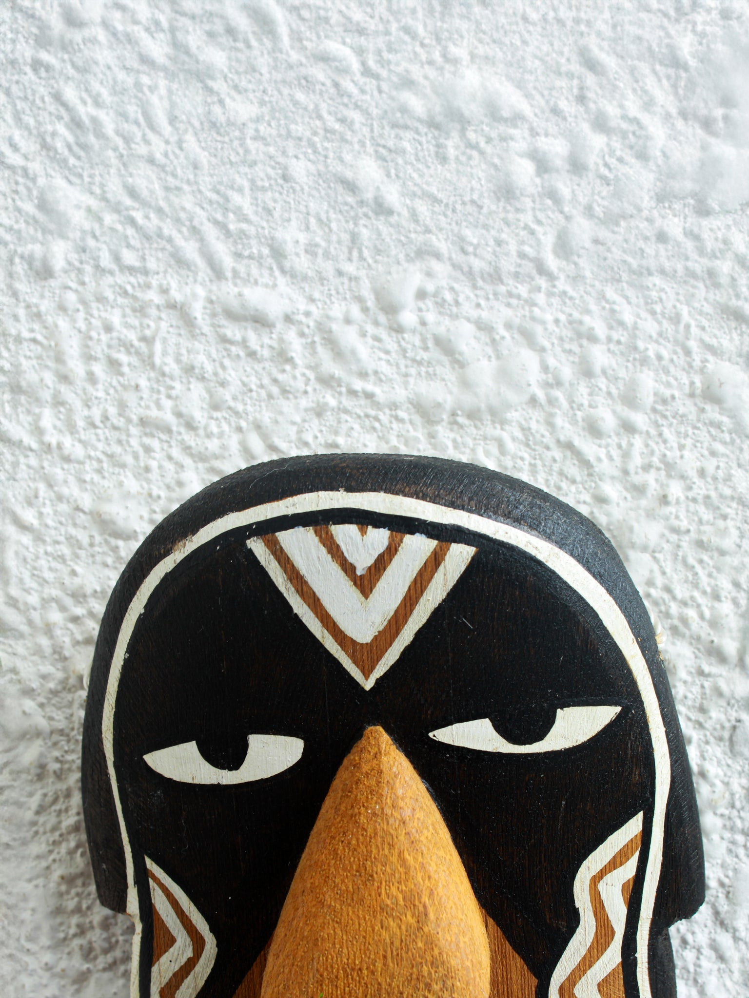 Kenjira Bamboo Mask – Handcrafted Mini Tribal Wall Décor - Nuga Mask