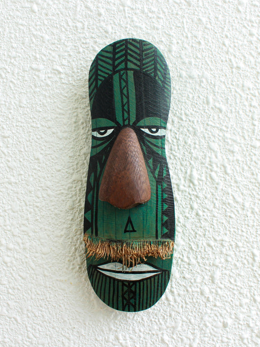 Kochan Bamboo Mask – Handcrafted Tribal Wall Décor - Nuga Mask
