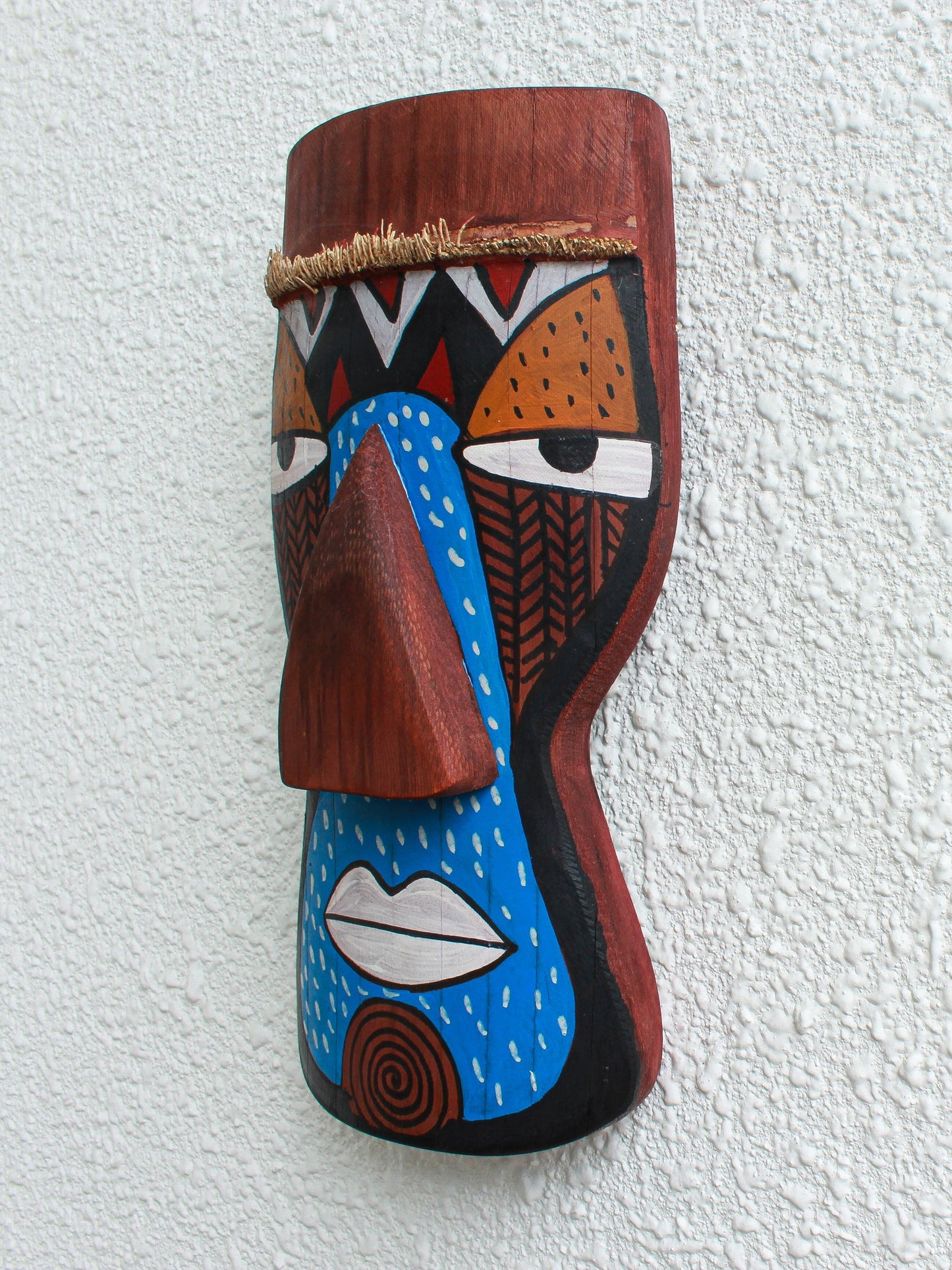 Mannan Bamboo Mask – Handcrafted Tribal Wall Décor - Nuga Mask
