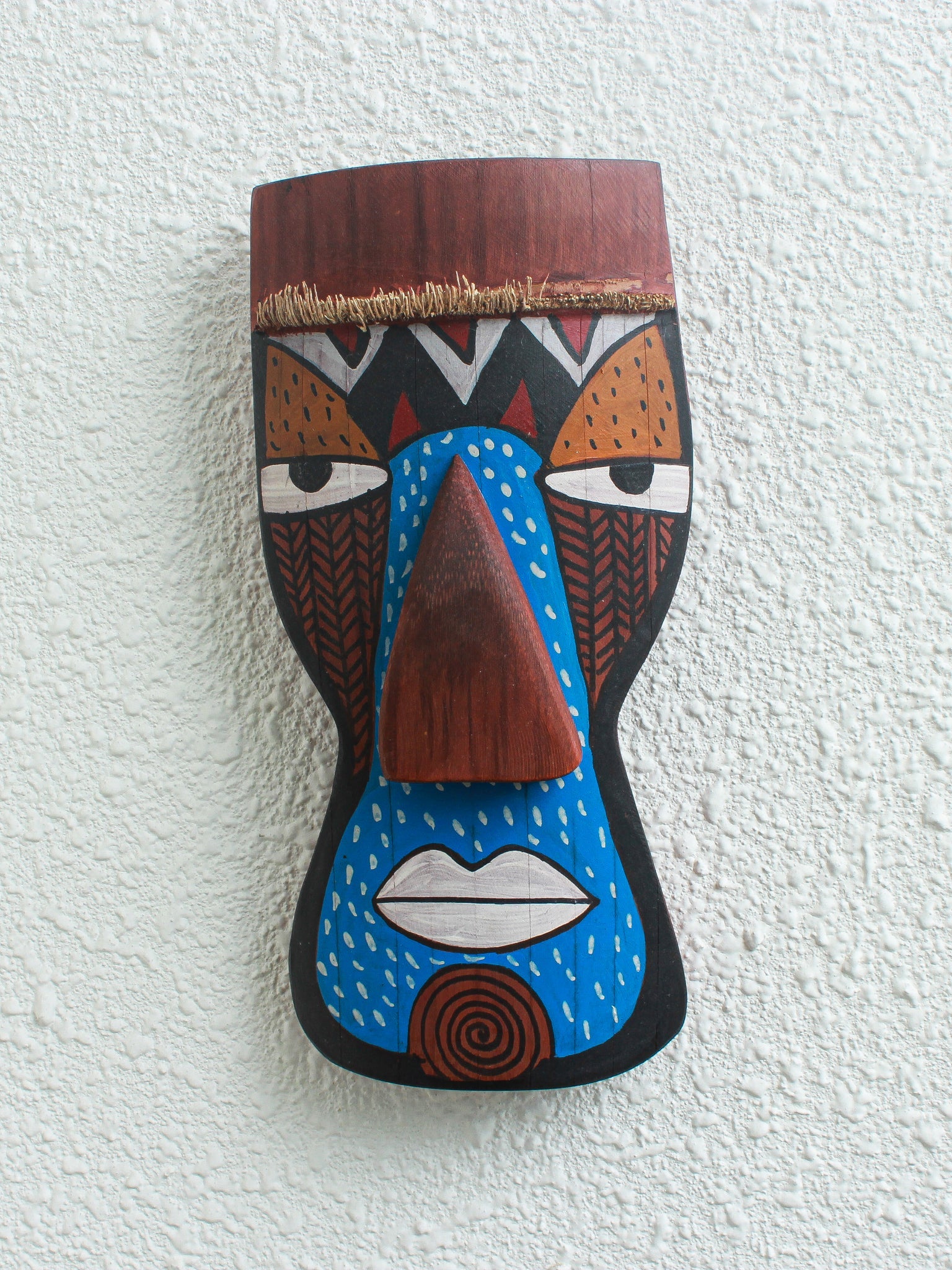 Mannan Bamboo Mask – Handcrafted Tribal Wall Décor - Nuga Mask