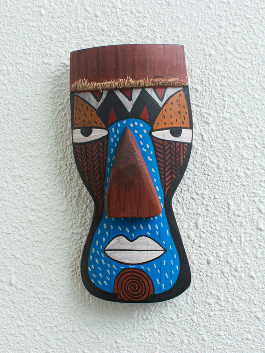 Mannan Bamboo Mask – Handcrafted Tribal Wall Décor - Nuga Mask