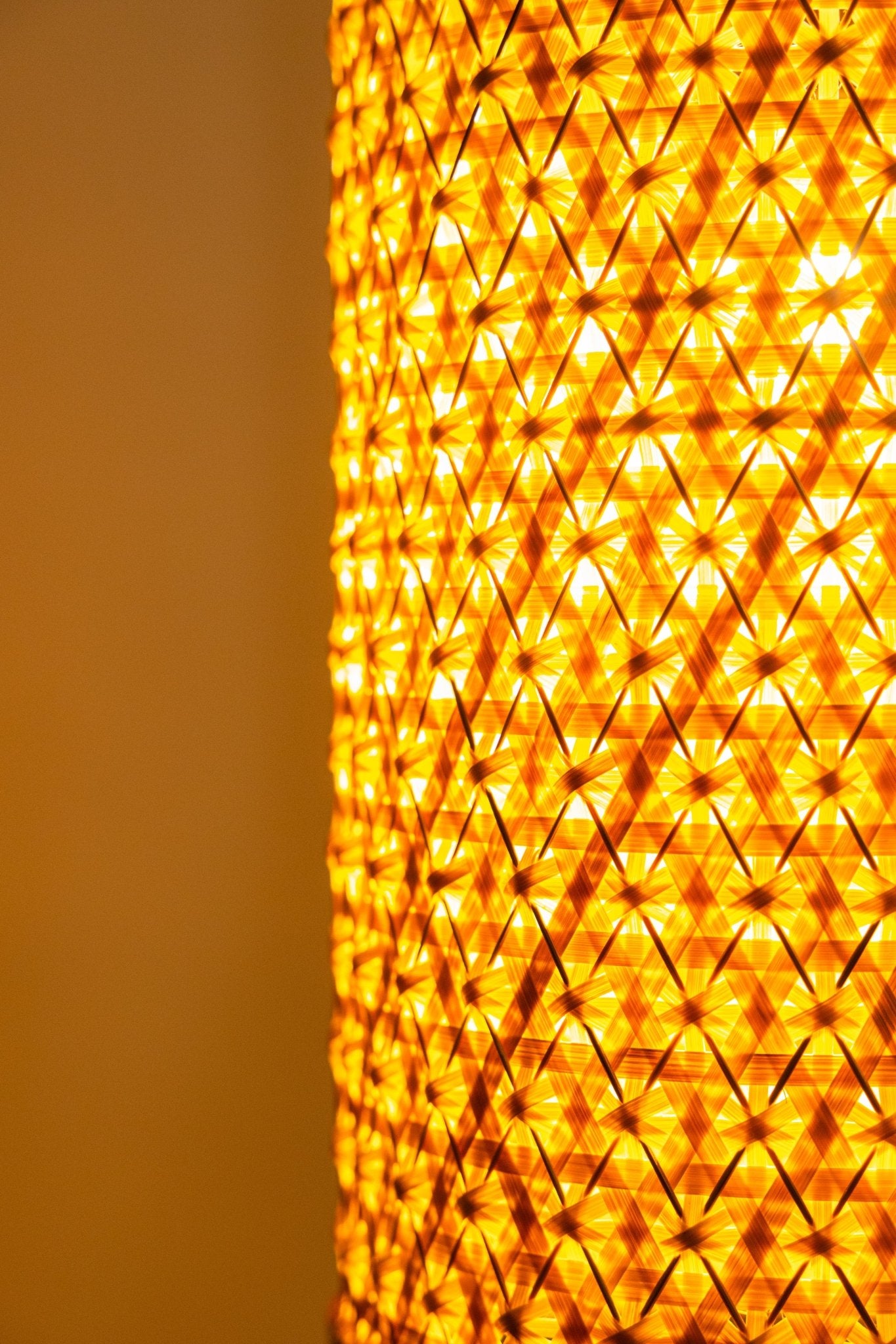 Vana Bamboo Hanging Light – Handcrafted Eco Pendant - Nuga Mask