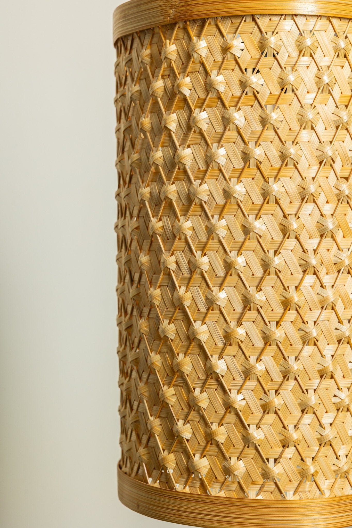 Vana Bamboo Hanging Light – Handcrafted Eco Pendant - Nuga Mask