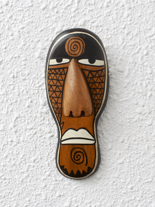 Vanasree Bamboo Mask – Handcrafted Tribal Wall Décor - Nuga Mask