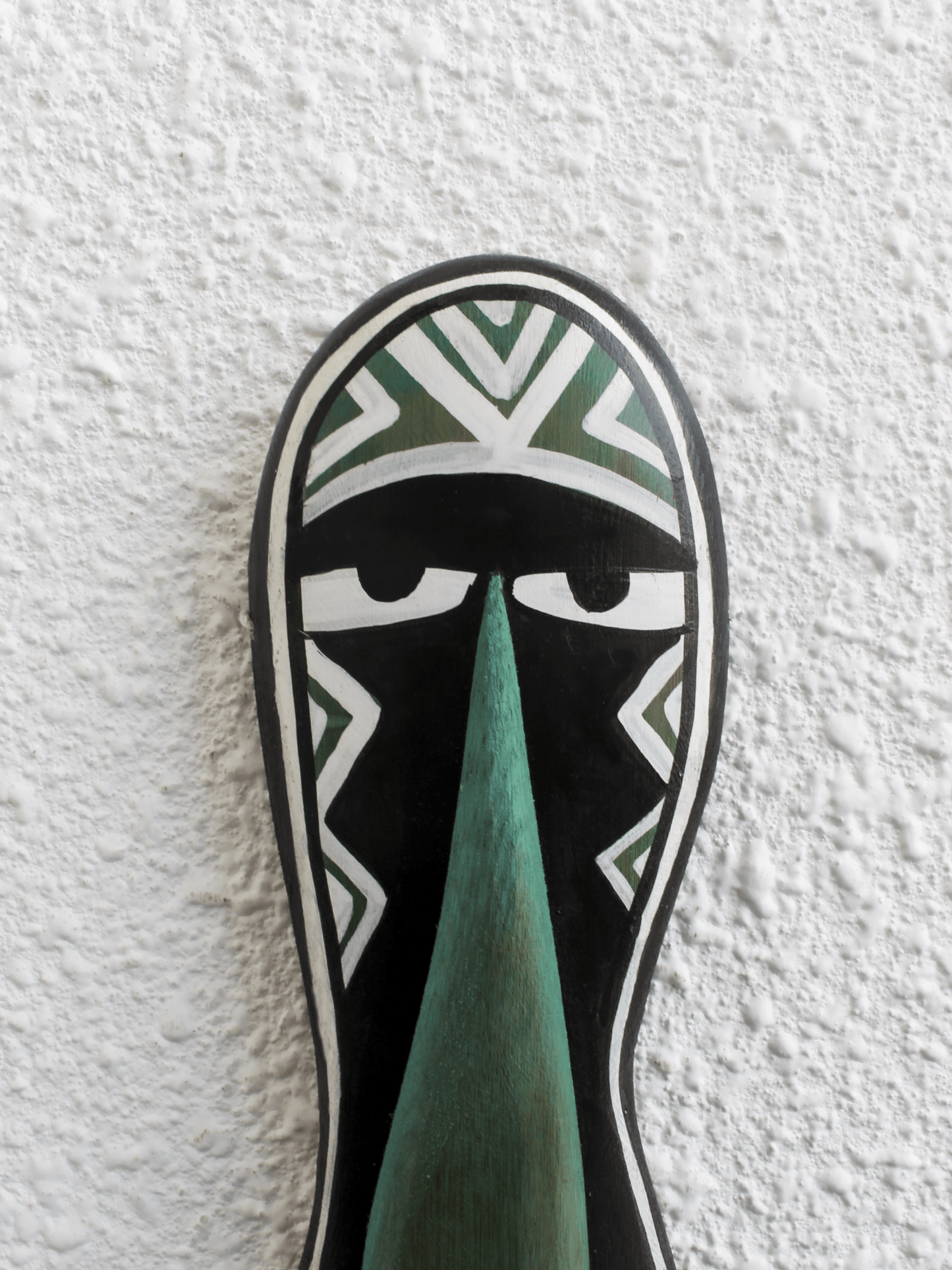Veiled Totem Bamboo Mask – Handcrafted Tribal Wall Décor - Nuga Mask