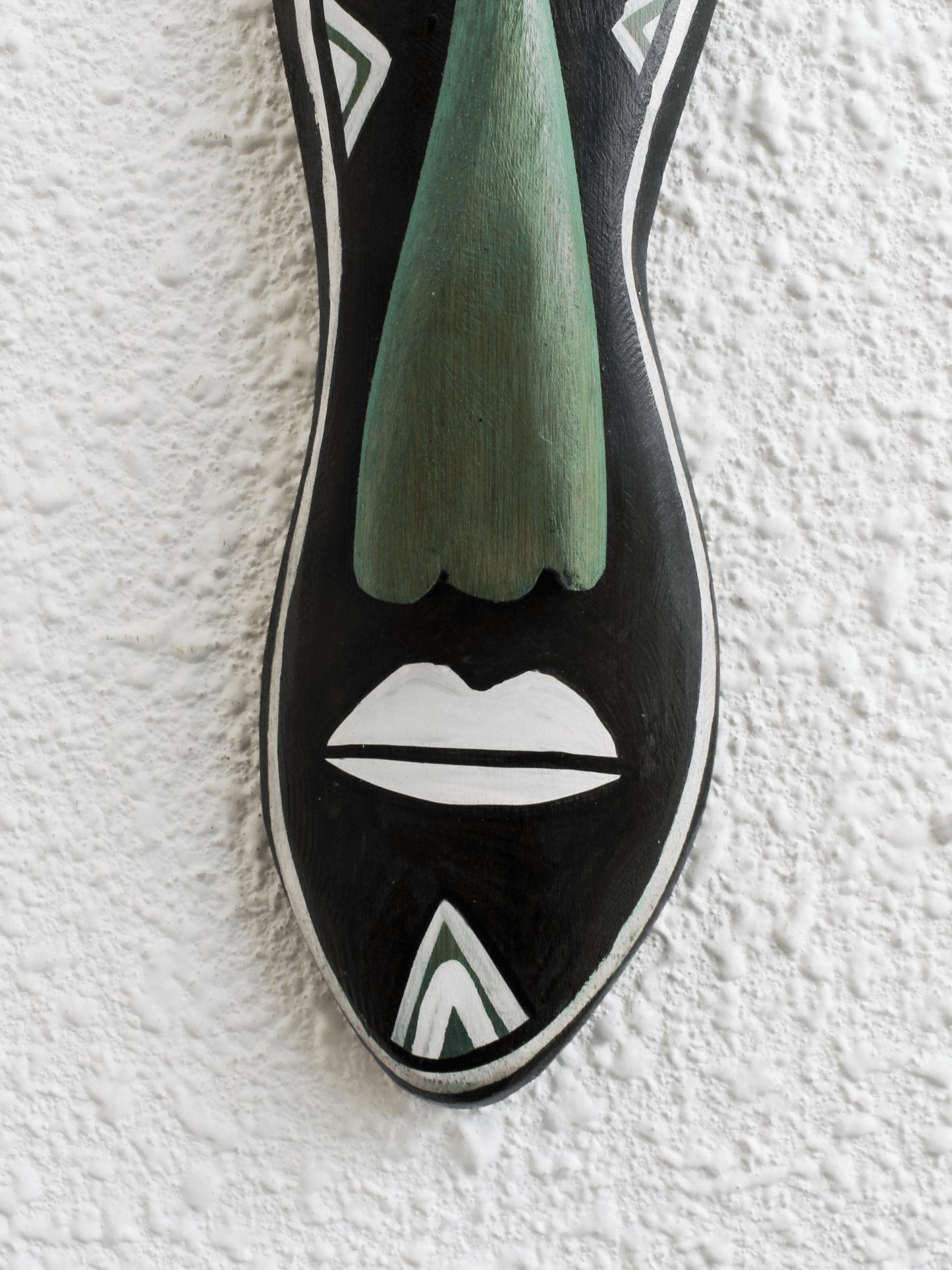 Veiled Totem Bamboo Mask – Handcrafted Tribal Wall Décor - Nuga Mask