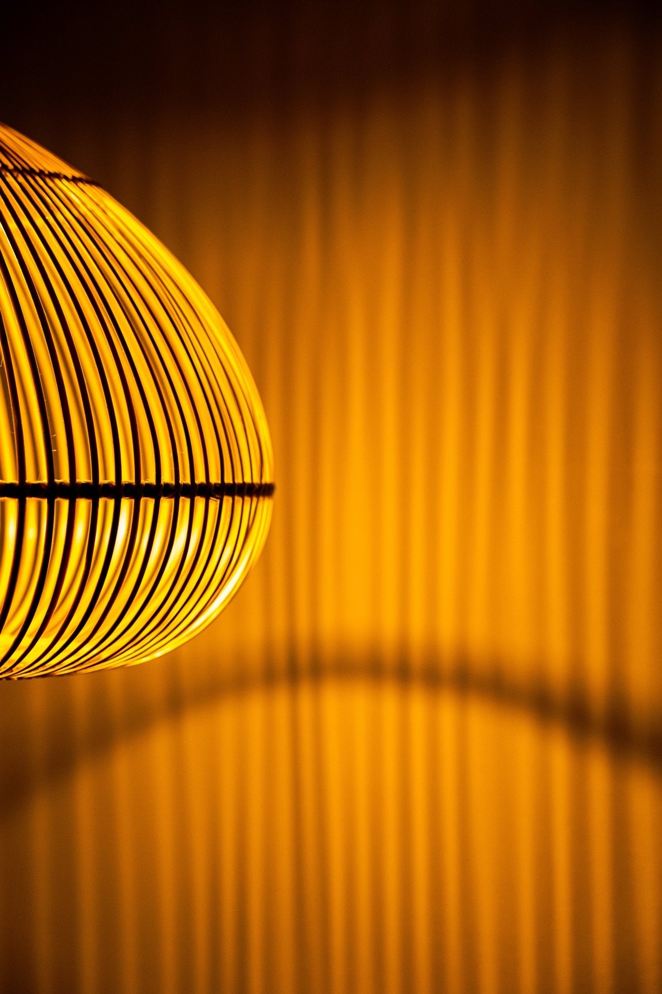 Ziya Bamboo Hanging Light – Handcrafted Eco Pendant - Nuga Mask